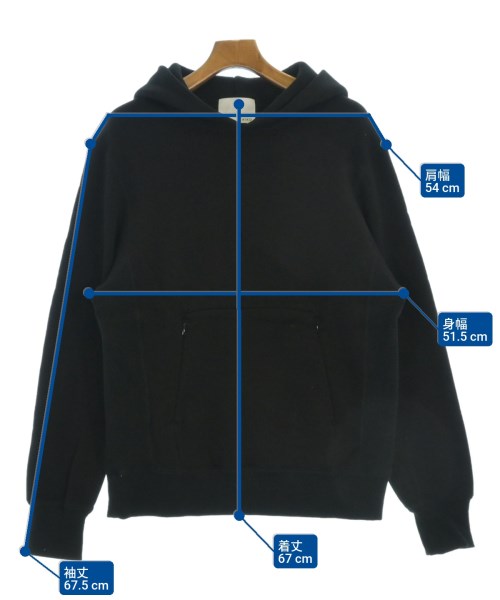 KAIKO（カイコ－）パーカー 黒 サイズ:3(L位) メンズ/2200641987083