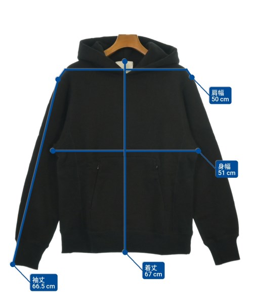 KAIKO（カイコ－）パーカー 黒 サイズ:3(L位) メンズ/2200619712075