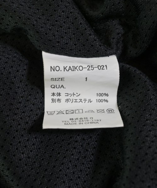 KAIKO（カイコ－）パーカー 黒 サイズ:1(S位) メンズ/2200707233017
