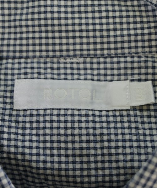 ROTOL（ロトル）カジュアルシャツ 紺 サイズ:3(L位) メンズ/2200663357208