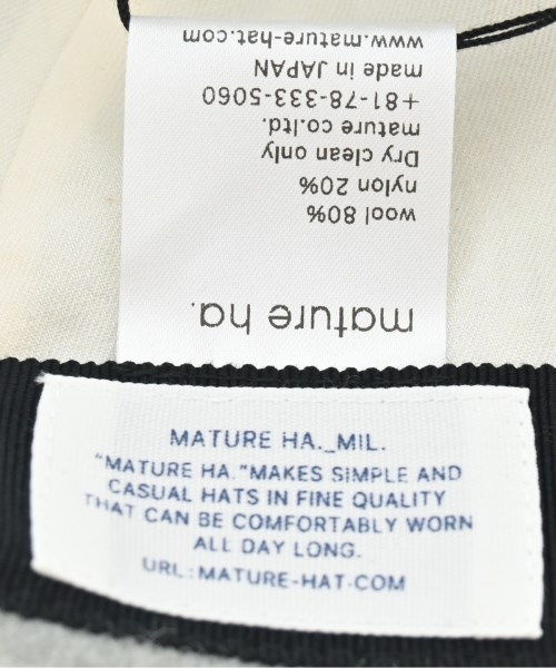 mature ha.（マチュアーハ）キャップ カーキ サイズ:- メンズ/2200642093073