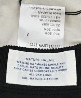 mature ha.（マチュアーハ）ハット 黒 サイズ:2 メンズ/2200642093080