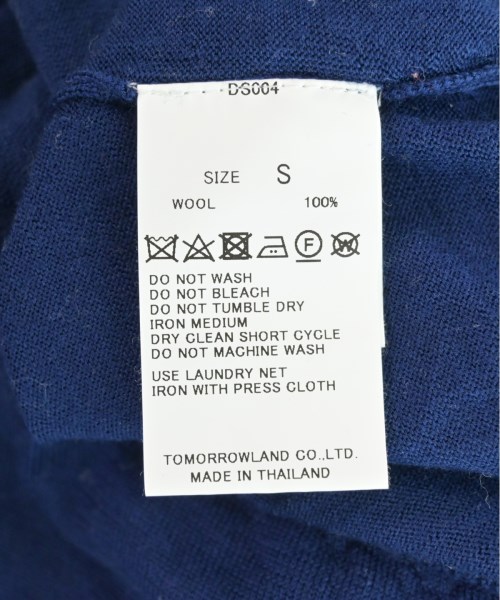 TOMORROWLAND tricot（トゥモローランドトリコ）ニット・セーター 青 サイズ:S メンズ/2200515077100