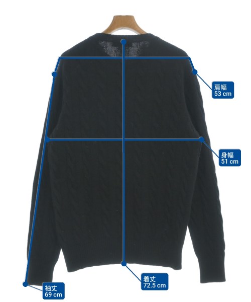 TOMORROWLAND tricot（トゥモローランドトリコ）ニット・セーター 黒 サイズ:L メンズ/2200634319075