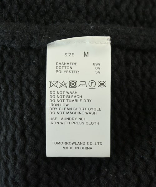 TOMORROWLAND tricot（トゥモローランドトリコ）ニット・セーター 黒 サイズ:M メンズ/2200619473013