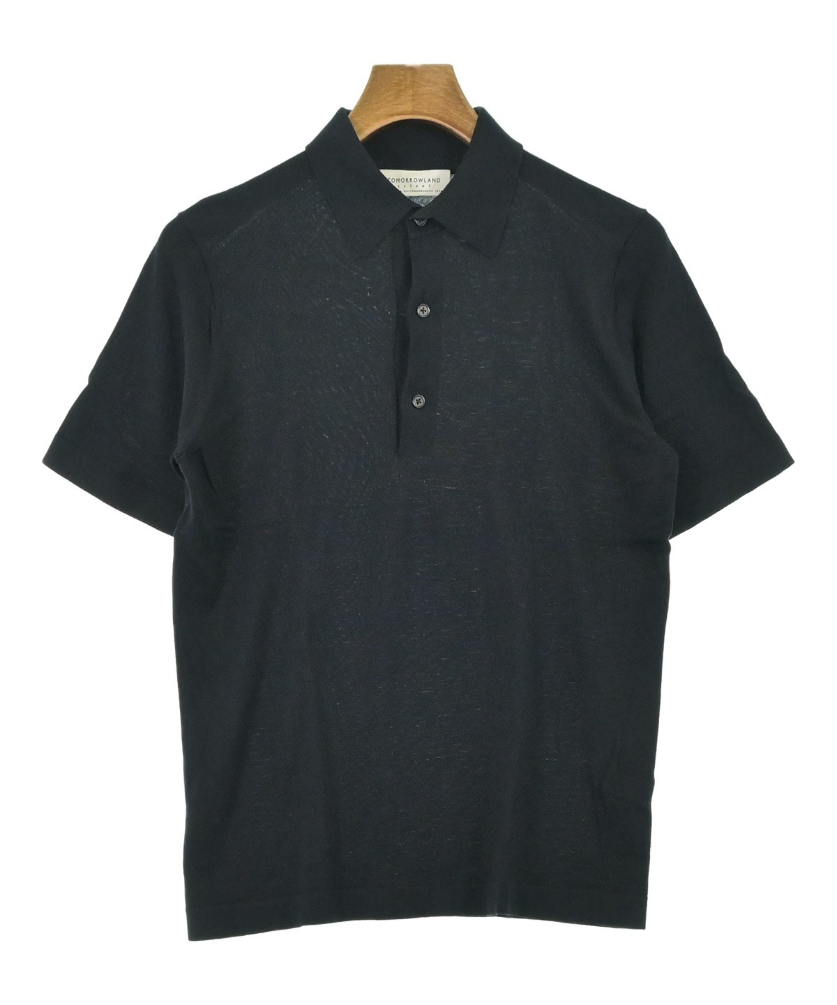 新品未使用　タグ付　トゥモローランド　カシミヤ　シルク　ポロシャツ　M メンズ TOMORROWLAND tricot シルクコットン ニット