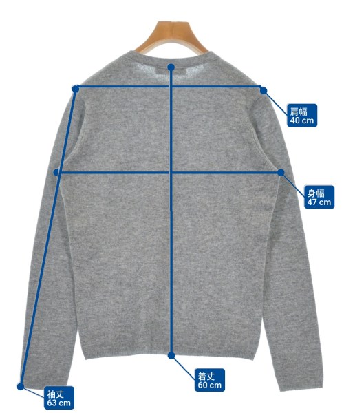 TOMORROWLAND tricot（トゥモローランドトリコ）ニット・セーター グレー サイズ:XS メンズ/2200626669065