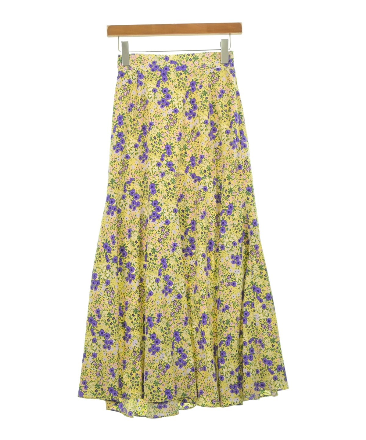 SHENERY（シーナリー）ロング・マキシ丈スカート 黄 サイズ:36(S位