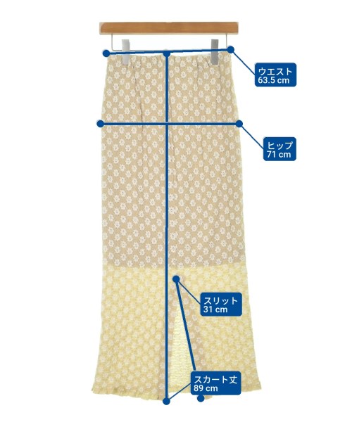 SHENERY（シーナリー）ロング・マキシ丈スカート ベージュ サイズ:36(S位) レディース/2200633231064