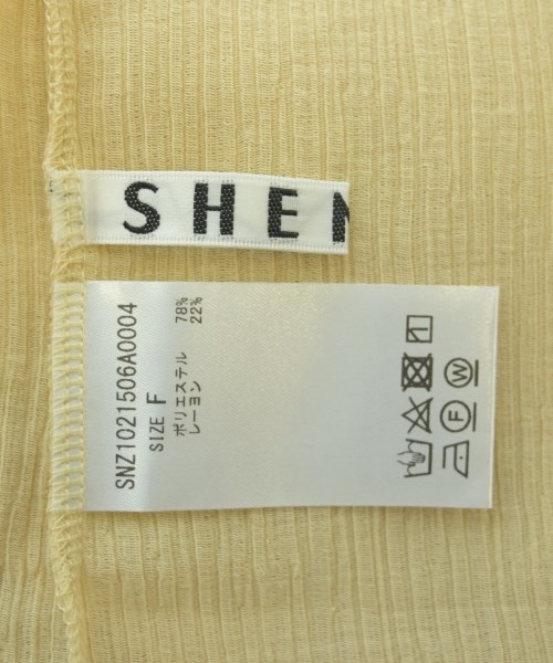 SHENERY（シーナリー）Tシャツ・カットソー 黄 サイズ:F レディース/2200606683050
