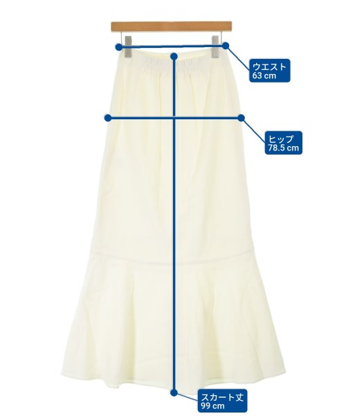 SHENERY（シーナリー）ロング・マキシ丈スカート 白 サイズ:38(M位) レディース/2200653714028