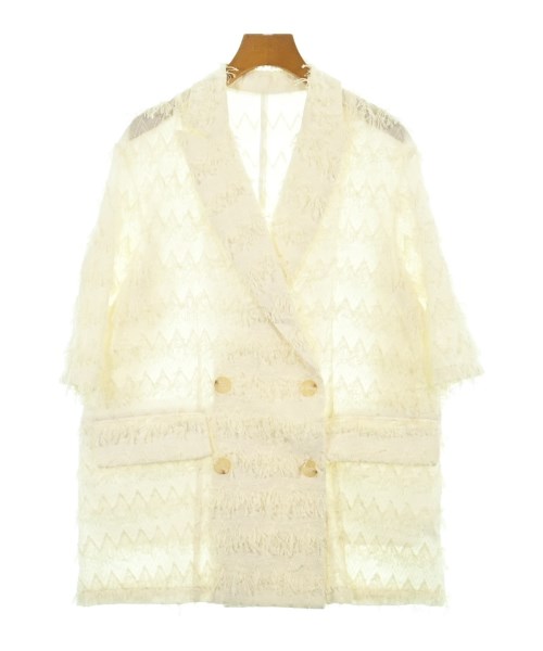 HERENCIA(ヘレンチア)カジュアルジャケット 白 サイズ:F/2200642199034