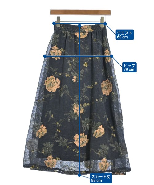 AMERI（アメリ）ロング・マキシ丈スカート 紺 サイズ:S レディース/2200620390033