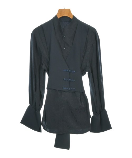 AMERI(アメリ)ブラウス 紺 サイズ:F/2200669476057