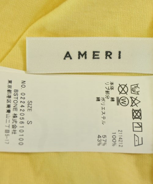 AMERI（アメリ）Tシャツ・カットソー 黄 サイズ:S レディース/2200701358020