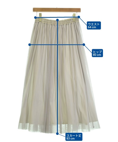 blancvert（ブランベール）ロング・マキシ丈スカート グレー サイズ:38(M位) レディース/2200628736093