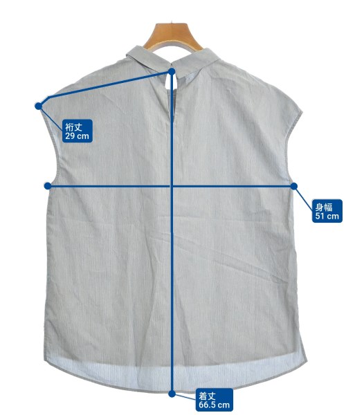 blancvert（ブランベール）ブラウス グレー サイズ:40(M位) レディース/2200666167101