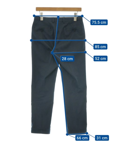 WORK TRIP OUTFITS GREENLABELRELAXING（ワークトリップアウトフィッツグリーンレーベルリラクシング）スラックス 紺 サイズ:S メンズ/2200476061019