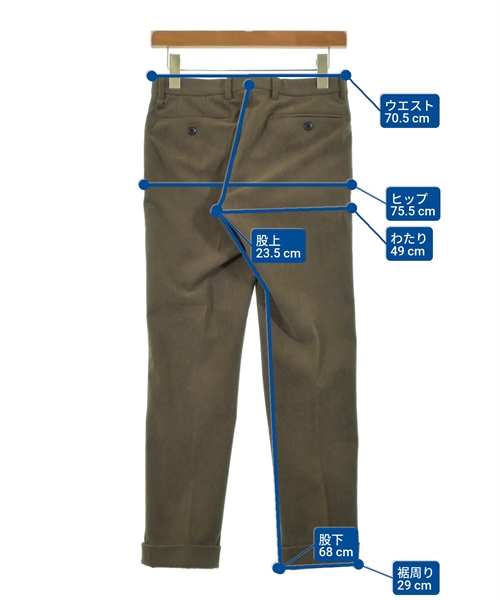 WORK TRIP OUTFITS GREENLABELRELAXING（ワークトリップアウトフィッツグリーンレーベルリラクシング）ビジネス 茶 サイズ:XS/XS メンズ/2200616679128