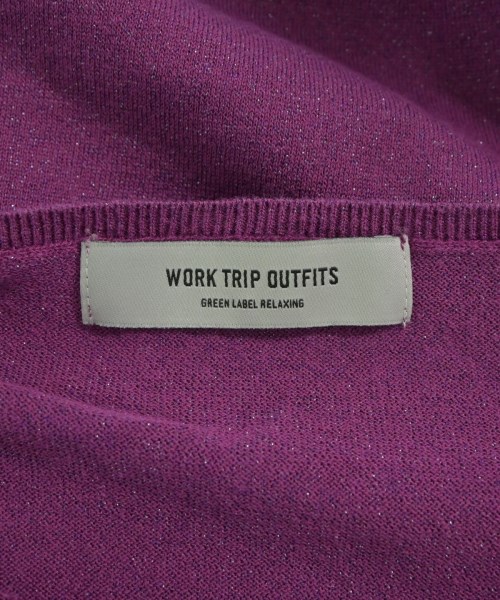 WORK TRIP OUTFITS GREENLABELRELAXING（ワークトリップアウトフィッツグリーンレーベルリラクシング）ニット・セーター 紫 サイズ:S レディース/2200615823058