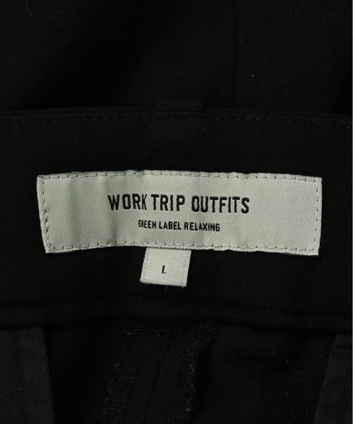 WORK TRIP OUTFITS GREENLABELRELAXING（ワークトリップアウトフィッツグリーンレーベルリラクシング）スラックス 黒 サイズ:L レディース/2200717981038