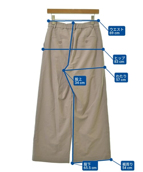 WORK TRIP OUTFITS GREENLABELRELAXING（ワークトリップアウトフィッツグリーンレーベルリラクシング）スラックス ベージュ サイズ:M レディース/2200717981045