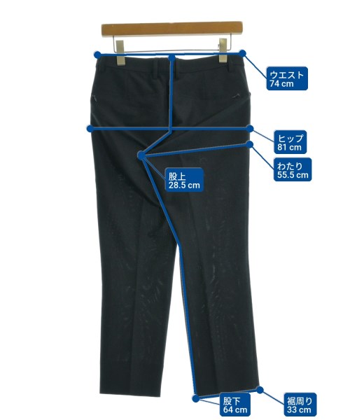 WORK TRIP OUTFITS GREENLABELRELAXING（ワークトリップアウトフィッツグリーンレーベルリラクシング）スラックス 紺 サイズ:S メンズ/2200652290097