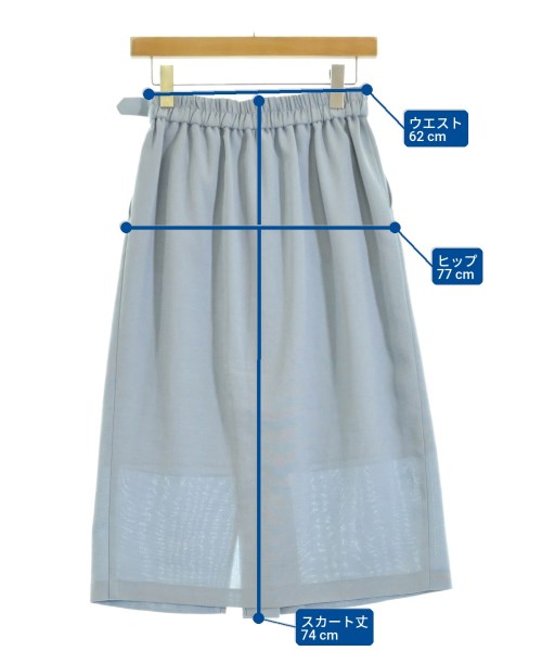WORK TRIP OUTFITS GREENLABELRELAXING（ワークトリップアウトフィッツグリーンレーベルリラクシング）ロング・マキシ丈スカート 青 サイズ:M レディース/2200650895010