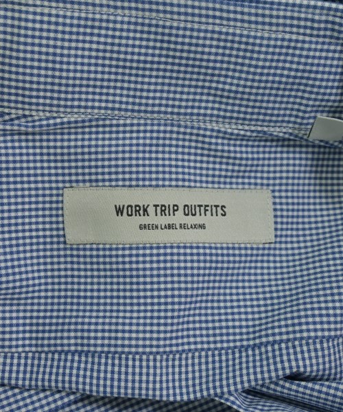 WORK TRIP OUTFITS GREENLABELRELAXING（ワークトリップアウトフィッツグリーンレーベルリラクシング）ドレスシャツ 青 サイズ:36(XS位) メンズ/2200724909025