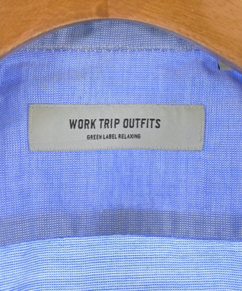 WORK TRIP OUTFITS GREENLABELRELAXING（ワークトリップアウトフィッツグリーンレーベルリラクシング）ドレスシャツ 青 サイズ:36(XS位) メンズ/2200724909032
