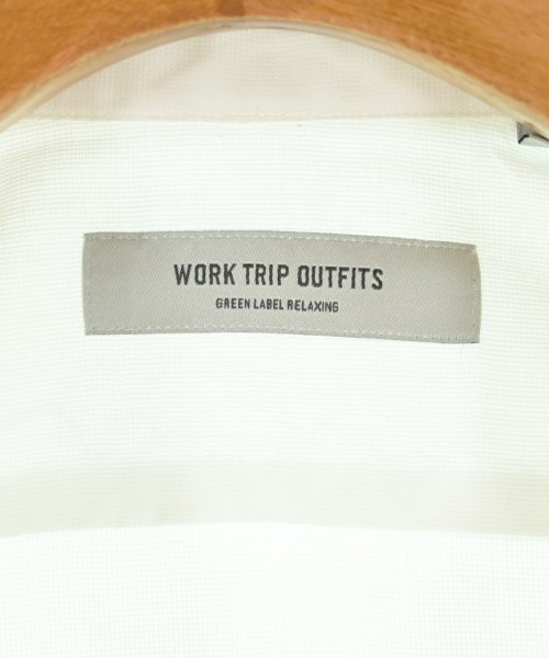 WORK TRIP OUTFITS GREENLABELRELAXING（ワークトリップアウトフィッツグリーンレーベルリラクシング）ドレスシャツ 白 サイズ:36(XS位) メンズ/2200724909056