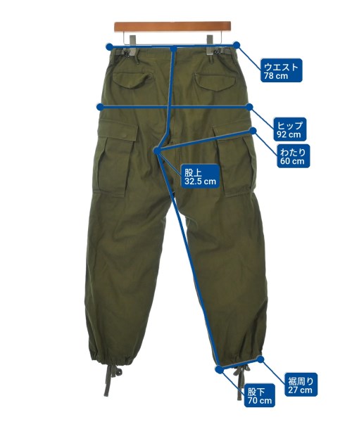 YAECA LIKE WEAR（ヤエカライクウェア）カーゴパンツ カーキ サイズ:-(S位) メンズ/2200618964024