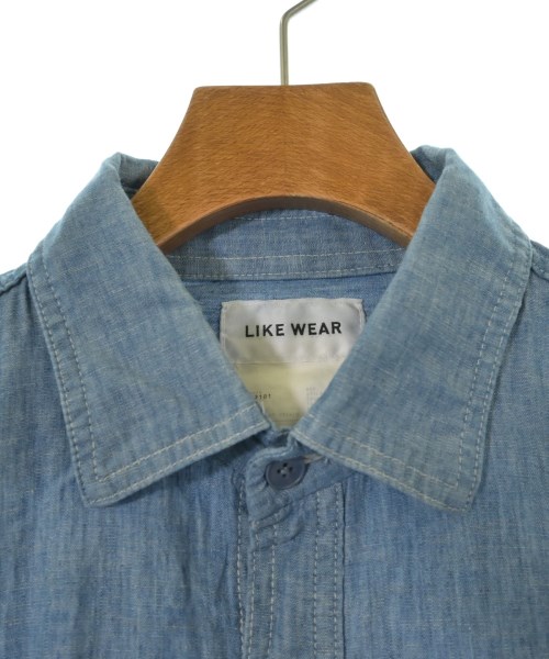 YAECA LIKE WEAR（ヤエカライクウェア）カジュアルシャツ 青 サイズ:2(M位) メンズ/2200701401092