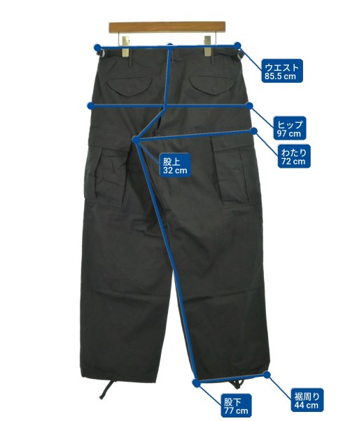 YAECA LIKE WEAR（ヤエカライクウェア）カーゴパンツ 黒 サイズ:M メンズ/2200724937073