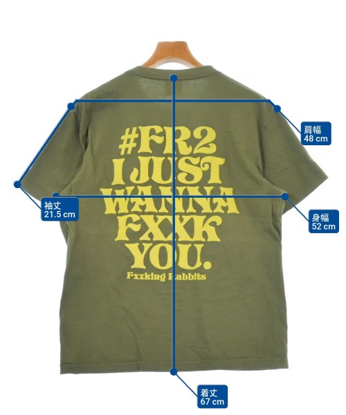 #FR2（エフアールツー）Tシャツ・カットソー カーキ サイズ:M メンズ/2200612126053