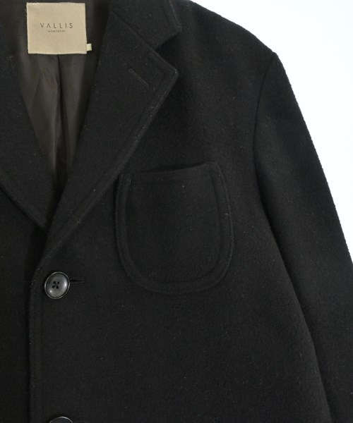 VALLIS by FACTOTUM（ヴァリスバイファクトタム）チェスターコート 黒 サイズ:46(XXL位) レディース/2200633073015