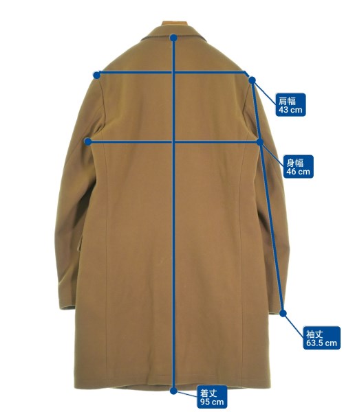 VALLIS by FACTOTUM（ヴァリスバイファクトタム）チェスターコート 茶 サイズ:48(XXL位) レディース/2200647164013