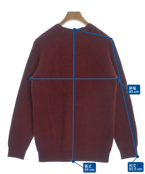 VALLIS by FACTOTUM（ヴァリスバイファクトタム）ニット・セーター 赤 サイズ:44(S位) メンズ/2200638699180