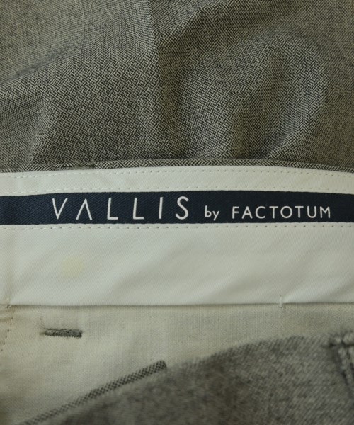 VALLIS by FACTOTUM（ヴァリスバイファクトタム）スラックス ベージュ サイズ:46(M位) メンズ/2200638699548