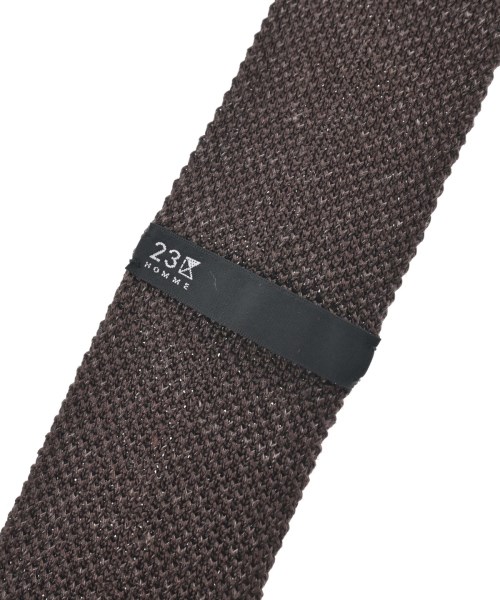 23区 HOMME（ニジュウサンクオム）ネクタイ 茶 サイズ:- メンズ/2200658382079