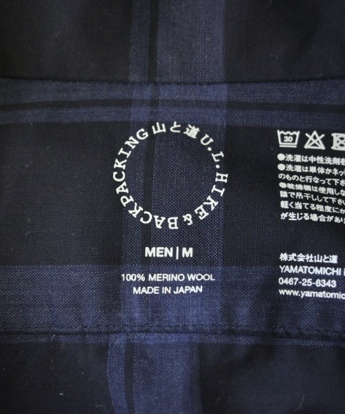 山と道（ヤマトミチ）カジュアルシャツ 紺 サイズ:M メンズ/2200626772208