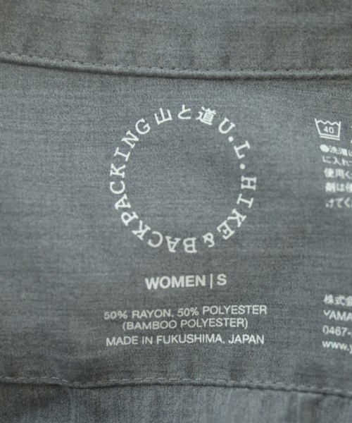 山と道（ヤマトミチ）カジュアルシャツ グレー サイズ:S レディース/2200617662044