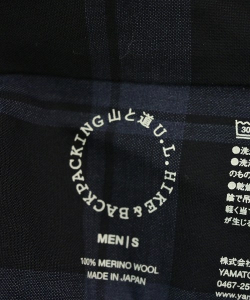 山と道（ヤマトミチ）カジュアルシャツ 紺 サイズ:S メンズ/2200676855142
