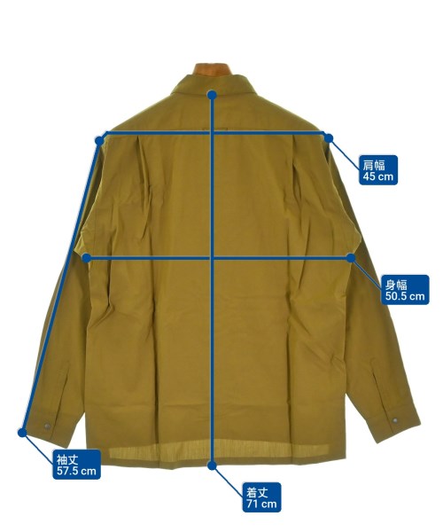 山と道（ヤマトミチ）カジュアルシャツ カーキ サイズ:S メンズ/2200679007067