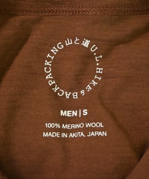 山と道（ヤマトミチ）Tシャツ・カットソー 茶 サイズ:S メンズ/2200679007081