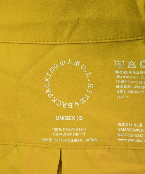 山と道（ヤマトミチ）カジュアルシャツ 黄 サイズ:S メンズ/2200680766106