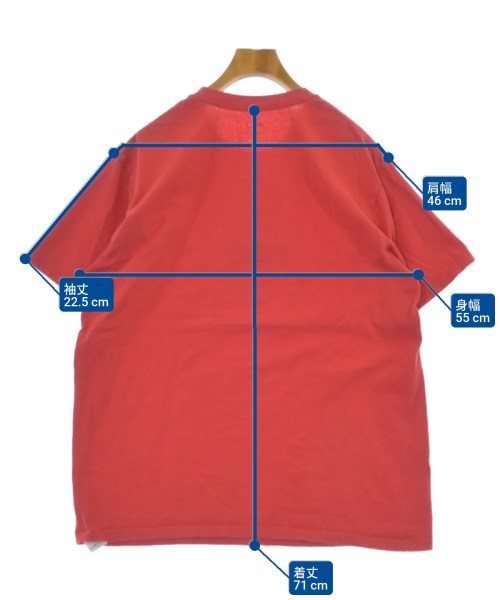 RVCA（ルーカ）Tシャツ・カットソー 赤 サイズ:L メンズ/2200636032156