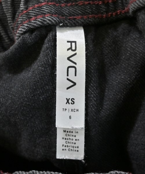 RVCA（ルーカ）デニムパンツ 黒 サイズ:XS レディース/2200610360084