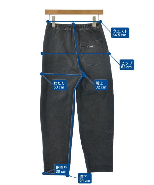RVCA（ルーカ）デニムパンツ 黒 サイズ:XS レディース/2200610360084