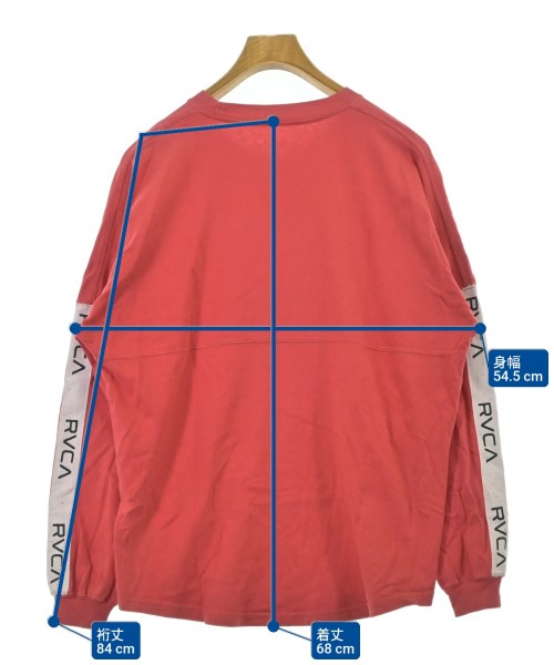 RVCA（ルーカ）Tシャツ・カットソー 赤 サイズ:XS メンズ/2200677204086